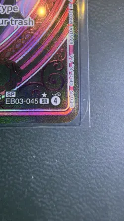 Bandai Perona EB03-045 Extra Booster One Piece Heroines SR SP Blocker Foil Card - Image 3