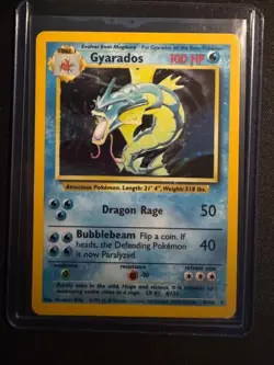 Pokemon Card - Gyarados Base Set Unlimited 6/102 Holo Holo Rare - Image 1
