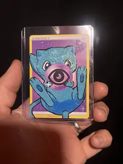 Shiny Mew custom hand painted energy card - Image 3