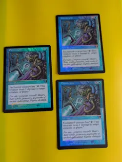 Psionic Gift x3 Enchant Creature. MTG Card. Odyssey.Old Border FOIL. - Image 1