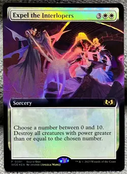 MTG Expel The Interlopers 381 Anime Foil Borderless Promo Wilds Of Elderaine - Image 1