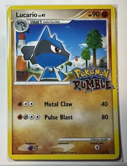 Pokemon TCG Lucario Rumble Stamp Promo Card 12/16 2009 LP *READ DESCRIPTION* - Image 1