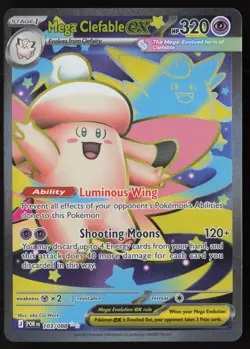 Mega Clefable ex 103/088 Ultra Rare Perfect Order Pokemon Near Mint - Image 1