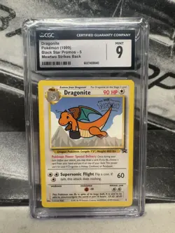 Pokemon TCG Dragonite #5 Black Star Promo WB the First Movie Stamped Card CGC 9 - Image 3