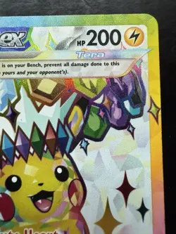 Pokemon Pikachu ex Ultra Rare Full Art Holo 219/191 Sv08 Surging Sparks (NM) - Image 3