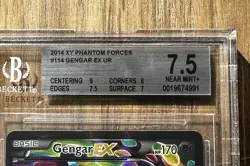2014 Pokemon Gengar EX 114/119 Phantom Forces Beckett BGS 7.5 - Image 2