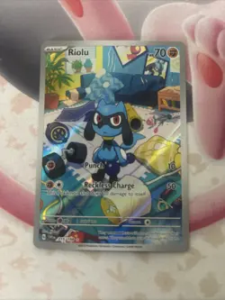Pokemon Riolu SV01 215/198 Scarlet & Violet Full Art Holo Near Mint - Image 2