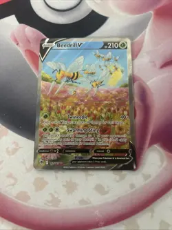 Pokemon TCG Astral Radiance Beedrill V 161/189 Ultra Rare Holo English - Image 1