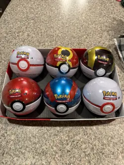 Pokeball Poke Ball Tin (E25) - SEALED - Pokemon TCG 3 booster packs inside! - Image 2