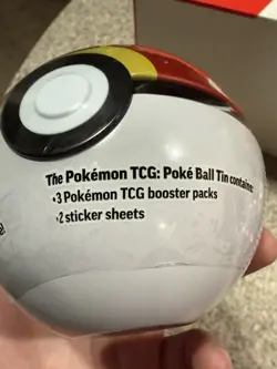 Pokeball Poke Ball Tin (E25) - SEALED - Pokemon TCG 3 booster packs inside! - Image 4