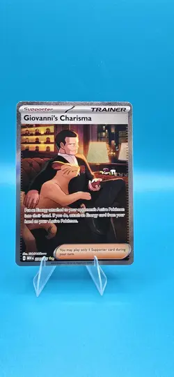 Pokemon Giovanni's Charisma Special Illustration Rare Holo 204/165 Sv151 2023 - Image 1