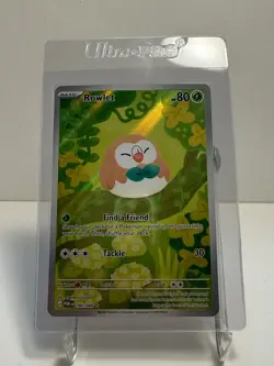 Pokemon TCG Rowlet 090/088 Illustration Rare Holo Perfect Order English NM - Image 1