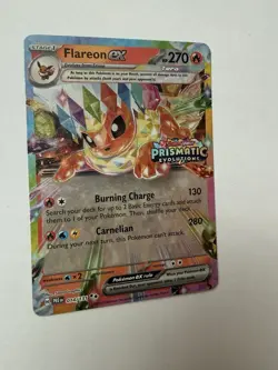 Pokemon Flareon ex 014/131 Double Rare Holo Stamped Prismatic Evolutions NM - Image 3