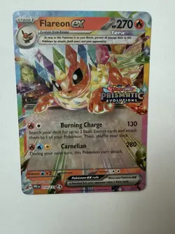 Pokemon Flareon ex 014/131 Double Rare Holo Stamped Prismatic Evolutions NM - Image 5