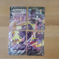 Pokemon TCG Morpeko V-Union SWSH287 / 288 / 289 / 290 Black Star Promo SET NM/M - Image 1