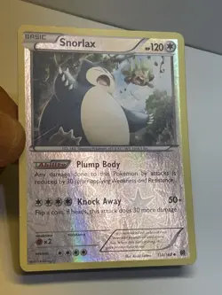2015 SNORLAX Breakthrough Set REVERSE HOLO Foil XY Series⭐118/162😱NM🔥 - Image 3