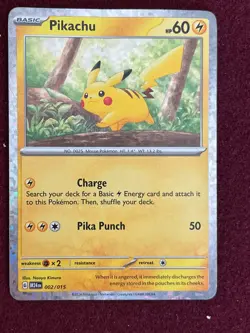 Pokemon TCP Pikachu 002/015 McDonald's 2024 Holo - Image 1
