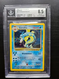 Pokemon TCG Gyarados Garados German Base Set 1999 unlimited BGS 8.5 - Image 1