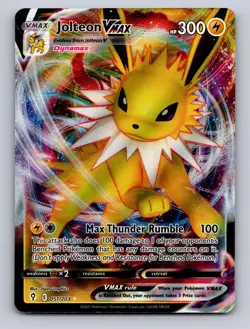 JOLTEON VMAX 051/203 HOLO VMAX RARE EVOLVING SKIES POKEMON NM - Image 1