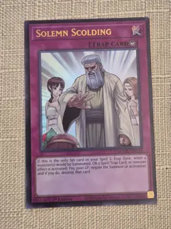 Yugioh! 1x Solemn Scolding MZMU-EN121 Ultra Rare 1st Ed NM - Image 2