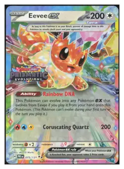 Eevee ex - (Prismatic Evolutions Stamp) Holo Promo Cards 075/131 NM M025 - Image 1