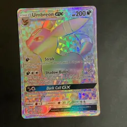 Pokemon Umbreon GX Secret Rare Full Art Holo SM Base Set 154/149 200HP - Image 1