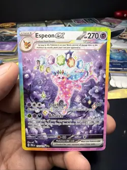 Espeon ex 155/131 Prismatic Evolutions 2025 SIR Holo Rare Pokemon Card TCG - Image 1