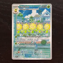 Sunflora 169/167 Pokemon Twilight Masquerade SV Illustration Rare Full Art NM - Image 1