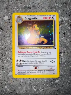 Pokemon TCG Cards Dragonite 4/62 Fossil Holo Rare EXC-NM - Image 3