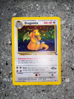 Pokemon TCG Cards Dragonite 4/62 Fossil Holo Rare EXC-NM - Image 4