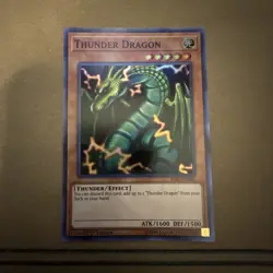 1X Near Mint Thunder Dragon - HISU-EN046 - Super Rare 1st Edition YuGiOh - Image 1