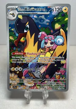 Pokemon Iono's Kilowattrel Illustration Rare SV09: Journey Together 163/159 - Image 1