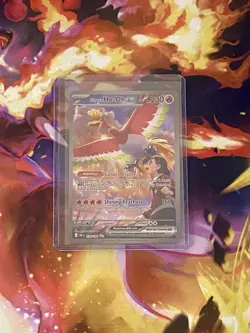 Ethan's Ho-Oh EX 230/182 Destined Rivals SIR Pokemon TCG - Image 1