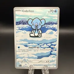Pokemon Cubchoo 109/086 Sv: Black Bolt Holo Illustration Rare Near Mint NM - Image 1