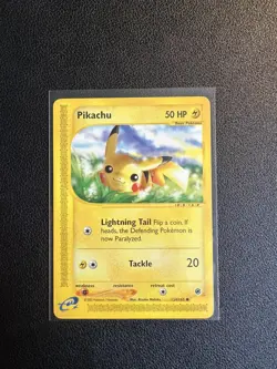 Pikachu 124/165 Common Non-Holo Expedition LP - Pokemon TCG - Image 1