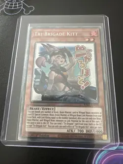 Yu-Gi-Oh RA05-EN098 Tri-Brigade Kitt Alt Art Starlight Rare 1st Ed Mint Card - Image 1