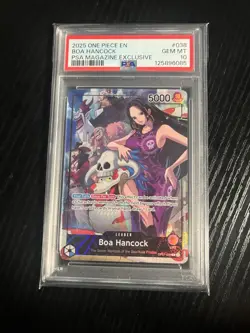 2025 ONE PIECE PROMOS PSA MAGAZINE EXCLUSIVE #038 BOA HANCOCK PSA 10 - Image 1