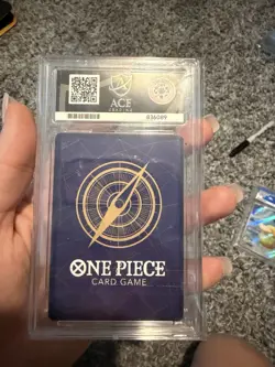 One Piece Op14 Ms All Day Sunday Ace Graded 9 Slab - Image 2