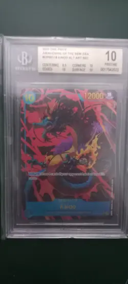 One Piece (118) (Alt. Art) OP05-118 Awakening of the New Era Foil Beckett 10 - Image 1