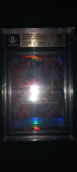 One Piece (118) (Alt. Art) OP05-118 Awakening of the New Era Foil Beckett 10 - Image 2