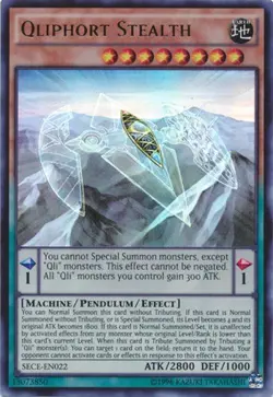Yugioh! LP Qliphort Stealth - SECE-EN022 - Ultra Rare - Unlimited Edition Lightl - Image 1