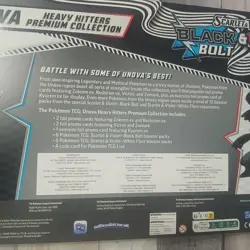 Pokemon TCG Black Bolt White Flare Unova Heavy Hitters Premium Collection Sealed - Image 3