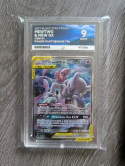 Pokemon Mewtwo Mew Tag Team GX Power Partnership Tin SM191 Ace 9 - Image 1