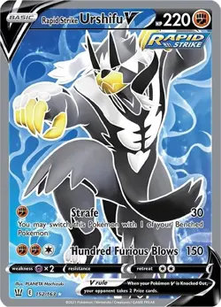 Rapid Strike Urshifu V - 152/163 - Battle Styles - Ultra Rare - Pokemon TCG Card - Image 1