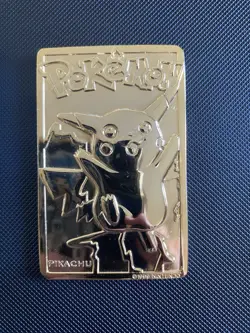 Pokemon Pikachu Burger King 23K Karat Gold-Plated 1999 Vintage - Image 1