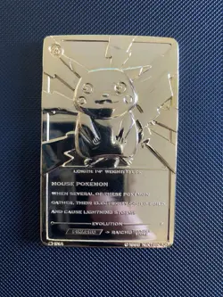 Pokemon Pikachu Burger King 23K Karat Gold-Plated 1999 Vintage - Image 3