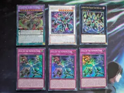 YuGiOh 6 Card Supreme King Z-Arc Deck Core Ft Z-ARC XYZ Synchro 3 Soul - Image 1