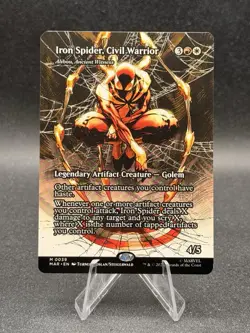Wizards Iron Spider, Civil Warrior Marvel 0039 Legendary Artifact Creature Reg - Image 1