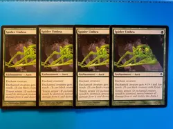 MTG 4x Spider Umbra # 208 Rise of the Eldrazi Pauper Magic the Gathering x4 NM - Image 1