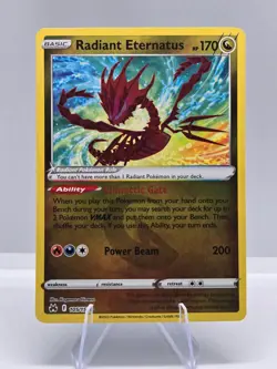 Radiant Eternatus 105/159 Radiant Rare Crown Zenith Pokemon NM - Image 1